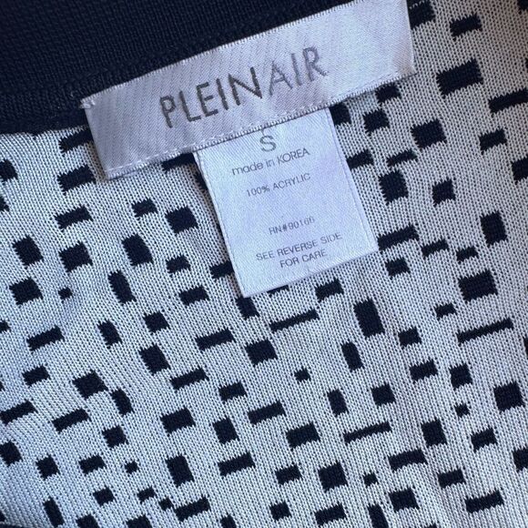Plein Air black and white knit jacket - Picture 2 of 2